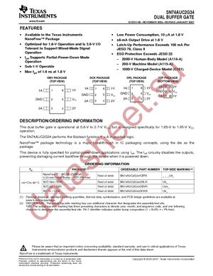 SN74AUC2G34DRLR datasheet  